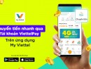 Chuyển tiền nhanh qua tài khoản ViettelPay trên ứng dụng My Viettel